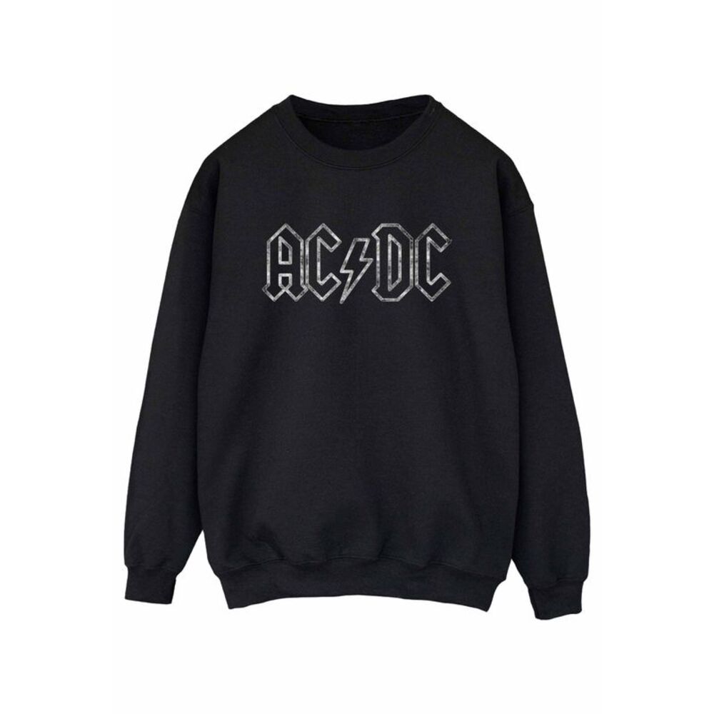 AC/DC Mens Jagged Logo Sweatshirt / Black